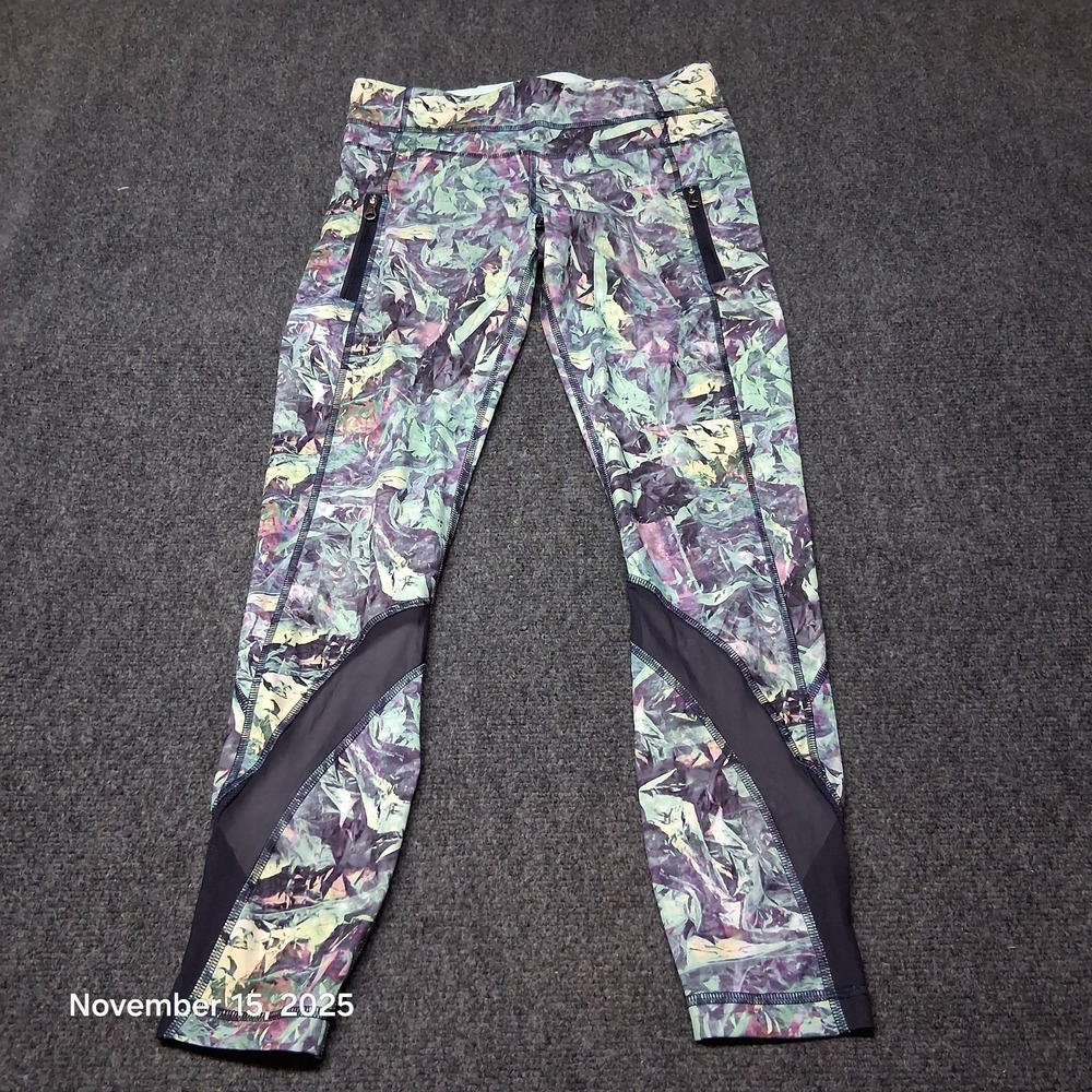 Lululemon Inspire Tight II Full On Luxtreme Mesh Iridescent Multi Size 6 W5G73S